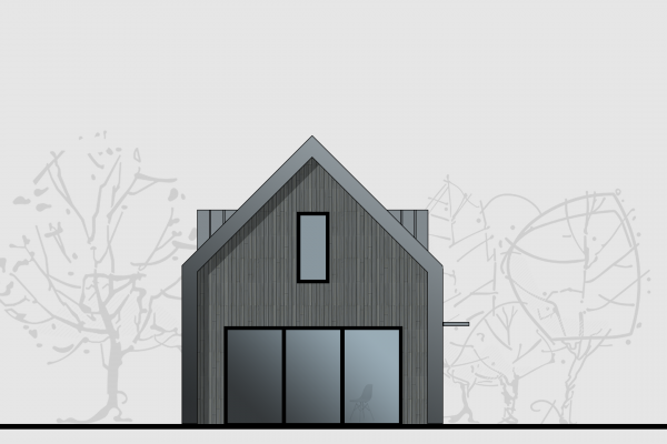 Schuurwoning voorgevel